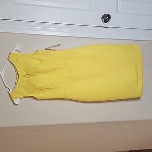 NEW Canary yellow sleeveless dress